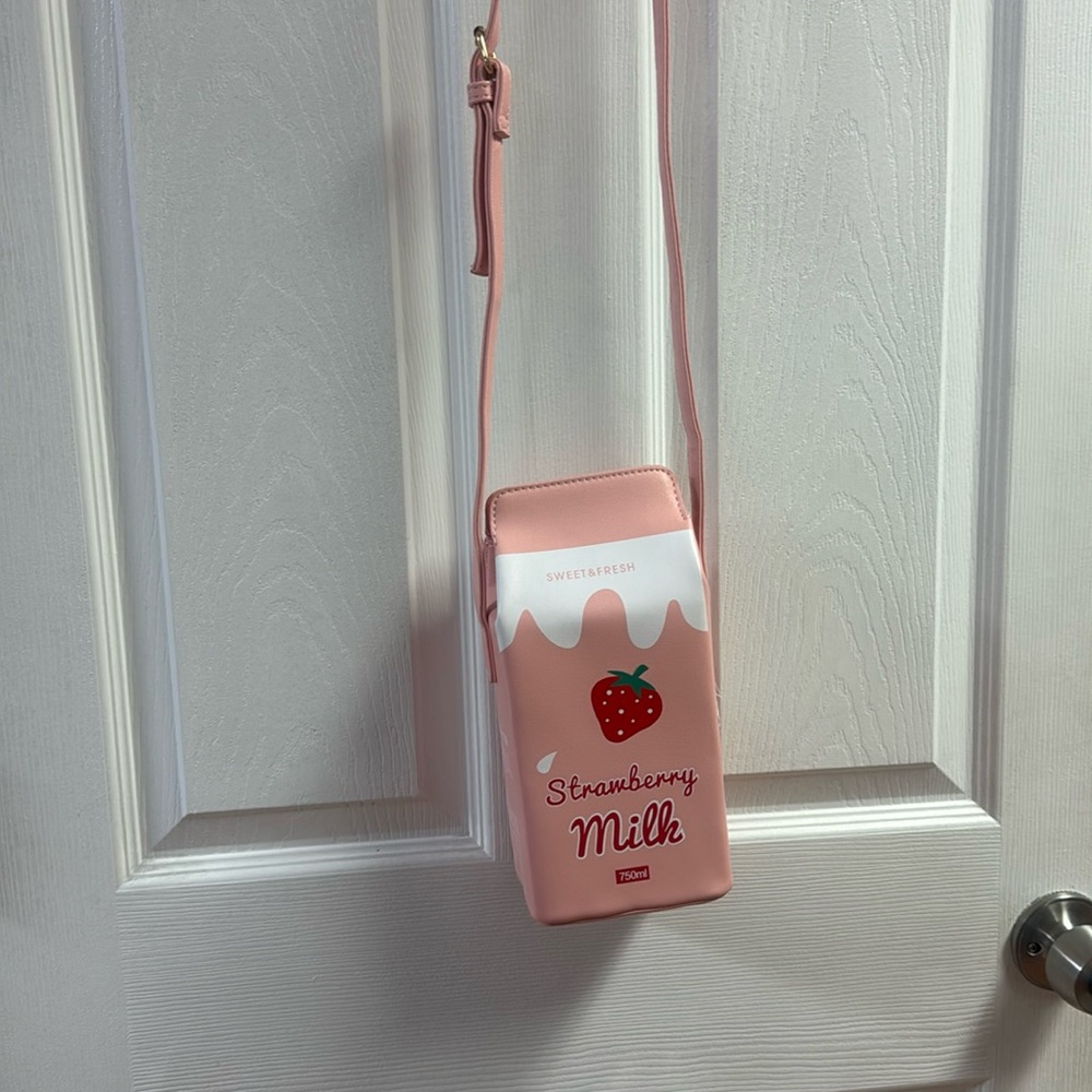 Strawberry Milk Crossbody Purse